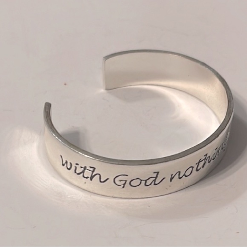 Rustic Cuff- Motivational Bracelets Silver- For A… - image 6